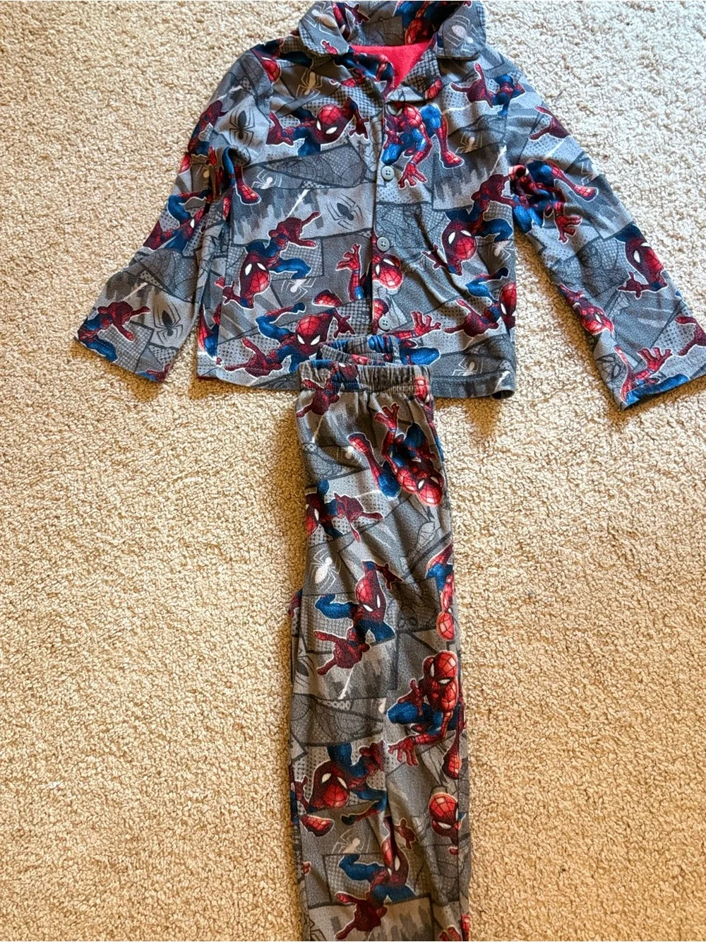 Spiderman Kids Pajama Set - Size 6